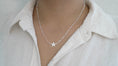 Load image into Gallery viewer, Silver 925 paperclip Star necklace