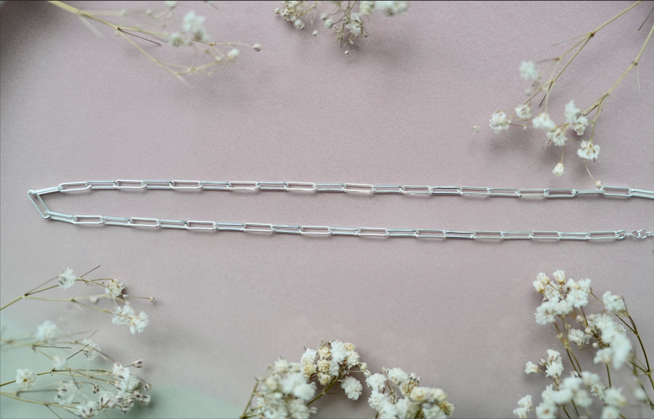 Paperclip chain necklace 3mm