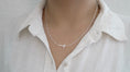 Load image into Gallery viewer, Silver Sideways Cross necklace
