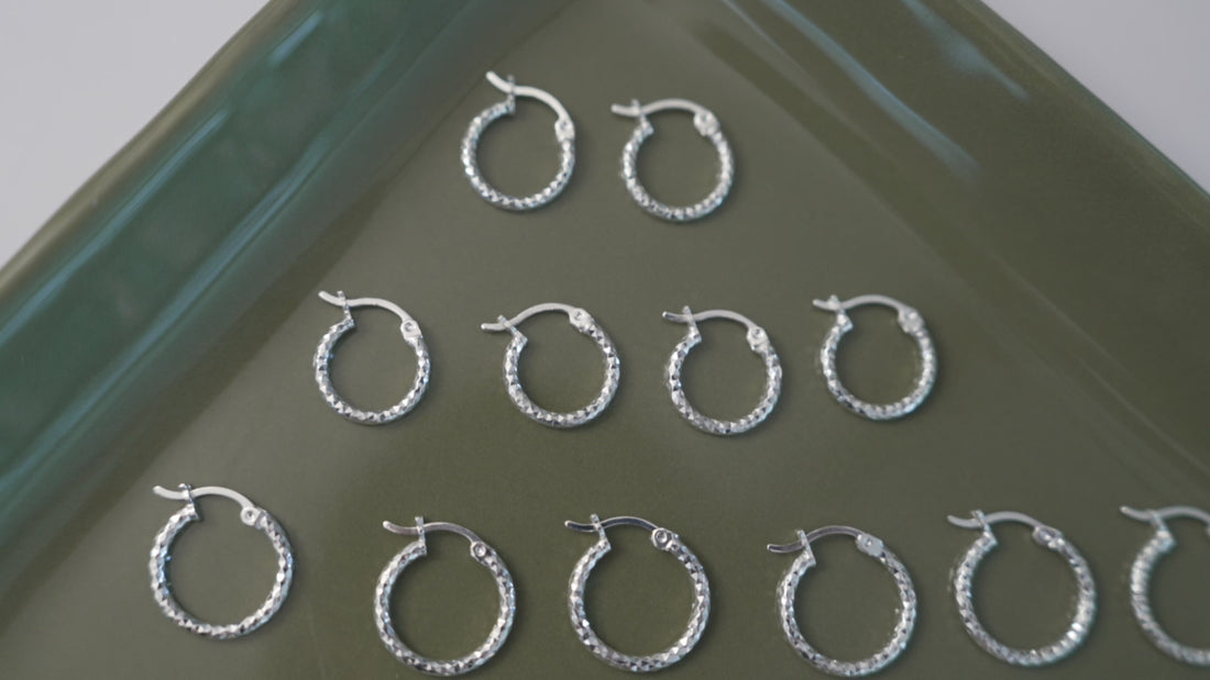 Small Sterling Silver Hoop Earrings